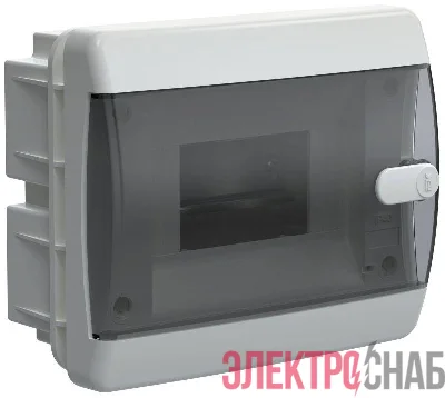Корпус ЩРВ-П-6 UNION Compact IP41 черн. прозр. дверь пластик. IEK UIC-KP12-V-06-41-K01