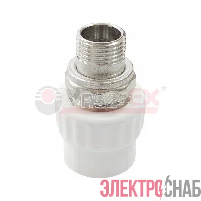 Муфта с американкой для радиатора наружная резьба 20х3/4дюйм (100/25) бел. VALFEX 10159120
