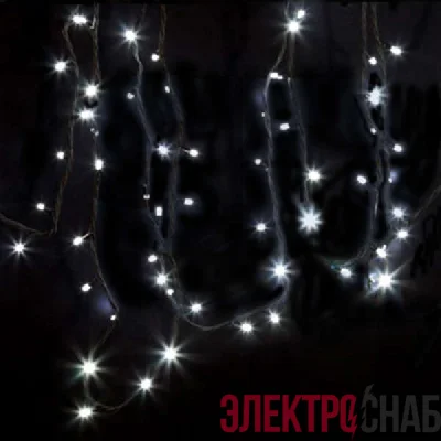 Гирлянда "ДЮРАПЛЕЙ" 12м 120LED 8Вт 220В IP54 черн. провод; бел. NEON-NIGHT 315-135