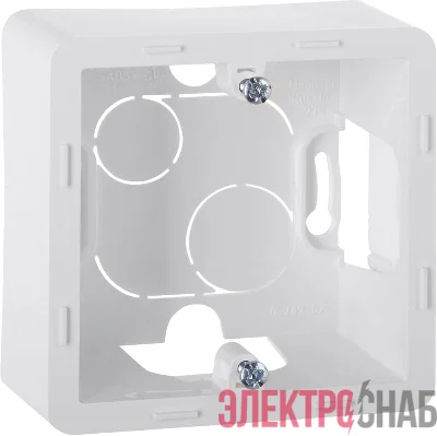 Коробка 1-м ОП Inspiria бел. IEK 673980