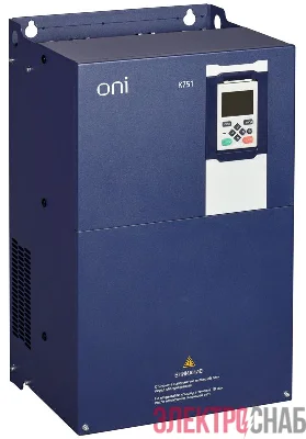 Преобразователь частоты K751 380В 3ф 45-55кВт 91-112А со встроен. тормозом ONI K751-33-4555TM