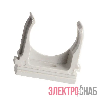 Держатель для труб (клипса) d50мм сер. (уп.20шт) Plast EKF derj-z-50