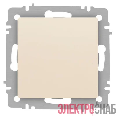 Выключатель 1-кл. СП Accent 6-101-02 10А IP20 250В AL/CU сл. кость Intro Б0063477