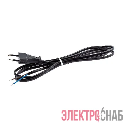 Шнур для бра 1.8м ШВВП 2х0.5 черн. UX-ШВВП-1.8m-B ЭРА Б0044070