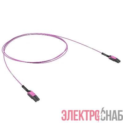 Патчкорд 2ОВ 50/125 OM4 LC Duplex Uniboot/LC Duplex Uniboot 1м(предустановленная конфигурация: тип полярности - прямая А/B - B/A) DKC RNPCUL4AB01