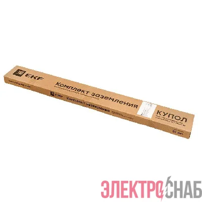 Комплект безмуфтового заземления с заострением 6м EKF gc-24601