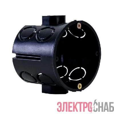 Коробка установочная КМТ-010-060 со стыковочными узлами для твердых стен 71х62 розн. стикер EKF plc-kmt-010-060-r