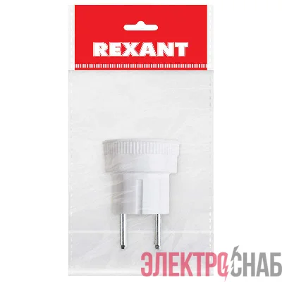 Переходник сетевой "стакан" с бортами 220В 6А Rexant 11-1021