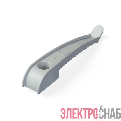 Держатель кабеля односторонний для прямого монтажа сер. (уп.20шт) Промрукав PR13.0380