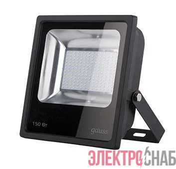 Прожектор светодиодный Elementary LED 150Вт IP65 6500К черн. Gauss 613100150