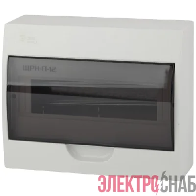Бокс навесной ЩРН-П-12 12мод. IP41 пластик SIMPLE NO-box_simple-plastic_12_surface BOXS12 Эра Б0041525