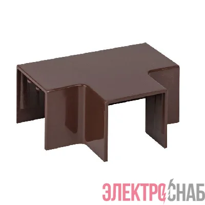 Угол T-образный 25х25 под темн. дерево Plast PROxima (уп.4шт) EKF tchd-25-25x4