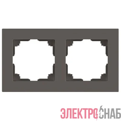 Рамка 2-м СП Accent 6-502-09 титан Intro Б0063723