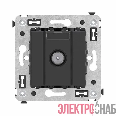 Розетка телевизионная оконечная TV СП Avanti "Черный матовый" DKC 4412523