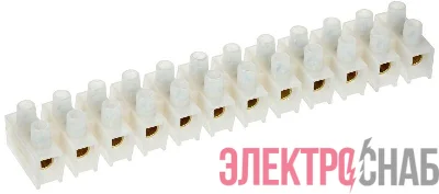 Колодка клеммная ЗВИ-100 10-25кв.мм 12 пар IEK UZV3-100-25