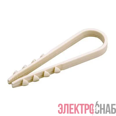 Дюбель-хомут 11-18 для круглого кабеля бел. (уп.100 шт) PROCONNECT 07-4502-2