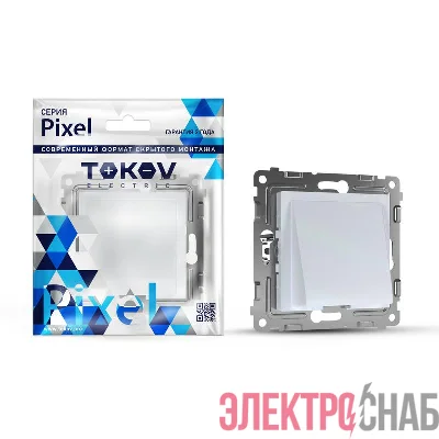 Вывод кабеля СП Pixel IP20 механизм перламутр. TOKOV ELECTRIC TKE-PX-CP-C04