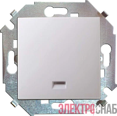 Выключатель 1-кл. СП Simon 15 16А IP20 с подсветкой винтов. зажим механизм бел. Simon 1591104-030