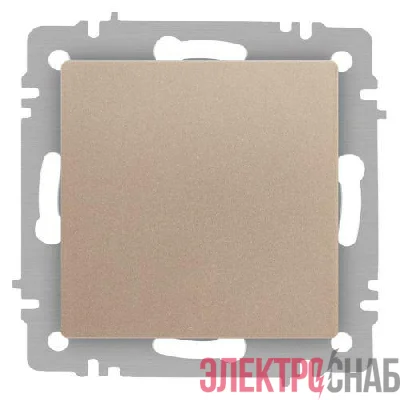 Выключатель 1-кл. СП Accent 6-101-04 10А IP20 250В AL/CU шампань Intro Б0063464