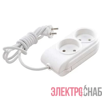 Удлинитель 2х3м без заземл. 10А защ. шторки Makel N2010041