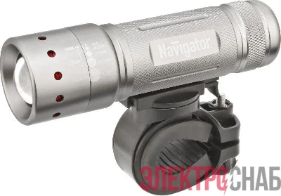 Фонарь 94 964 NPT-B01-3AAA велосипедный 2 крепл. CREE 1LEDх5Вт фокус блист. Navigator 94964