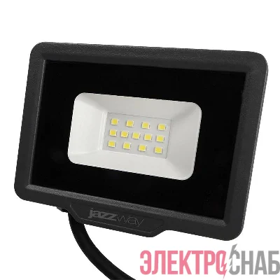 Прожектор светодиодный PFL-C3 10Вт 6500К IP65 ДО закален. прозр. стекло JazzWay 5023529A