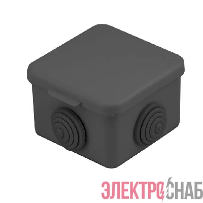 Коробка распаячная КМР-030-036 65х65х50 4 мембранных ввода черн. EKF plc-kmr2-030-036-b