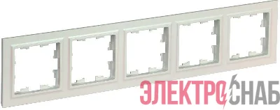 Рамка 5-м BRITE РУ-5-БрЖ жемчуж. IEK BR-M52-K36
