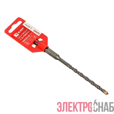 Бур по бетону SDS-plus 6х160мм 4 резца 4S спираль Expert EKF db-6-160-4x4