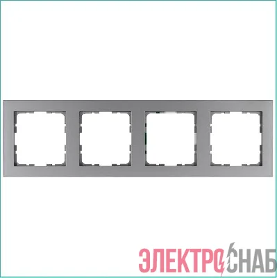 Рамка 4-м G-Classic алюм. Jasmart G1004S