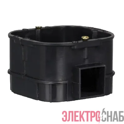 Коробка установочная КМТ-010-003 для твердых стен усиленная 68х68х42 полипропилен винты IP20 черн. EKF plc-kmt-010-003