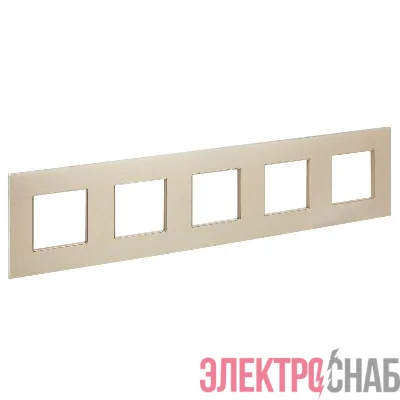 Рамка 5-м SKANDY SK-F35Sh металл шампань IEK SK-M52-M-K37