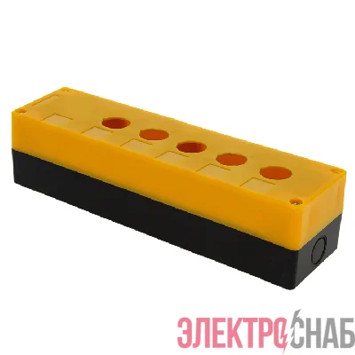 Корпус КП105 5 кнопок пластик. желт. EKF cpb-105-o