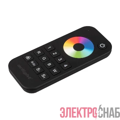 Пульт SMART-R26-RGBW Black (4 зоны 2.4G) (IP20 пластик 5 лет) Arlight 023477