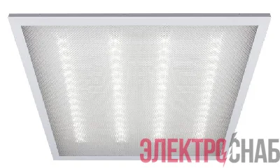 Светильник светодиодный ДВО-6002 Призма 36Вт 6500К IP40 595х595х19 ДВО/ДПО рассеив. V2 негорюч.; панель ФАZА 5033870A