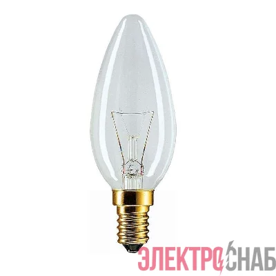 Лампа накаливания Stan 60Вт E14 230В B35 CL 1CT/10X10 Philips 926000003017 / 871150001167150