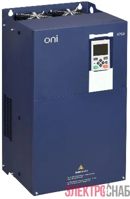 Преобразователь частоты K750 380В 3ф 90-110кВт 176-210А со встроен. тормозом ONI K750-33-90110TM