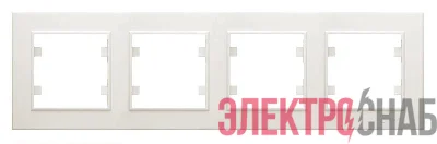 Рамка 4-м Karea горизонт. крем. Makel 56010704