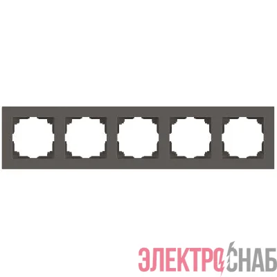 Рамка 5-м СП Accent 6-505-09 титан Intro Б0063739