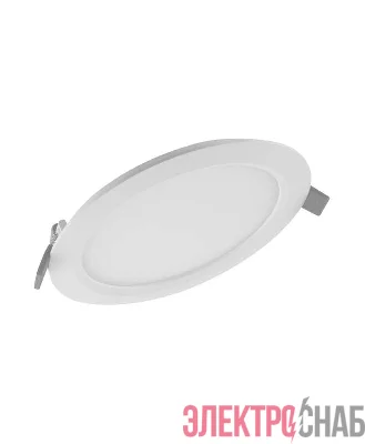 Светильник светодиодный Downlight SLIM ROUND тонкий ДВО 9Вт 3000К 540Лм IP20 ECO CLASS бел. LEDVANCE 4058075154339