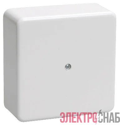 Коробка распаячная ОП КМ 75х75х28 бел. IEK UKO10-075-075-028-K01-E