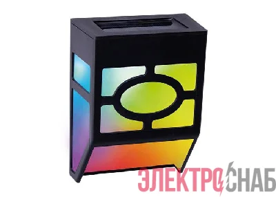 Светильник светодиодный на солнечной батарее SLR-W06-RGB настенный IP44 ФАZА 5040793