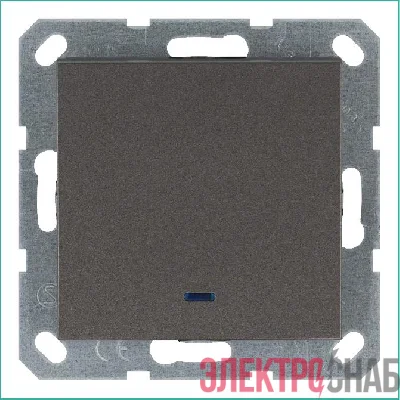 Выключатель 1-кл. 10А IP20 с подсветкой механизм мокко Jasmart G3011NZ