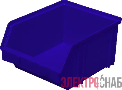 Ящик п/э 290х230х150 цв. синий 7962 7962