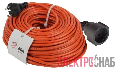 Удлинитель-шнур 1х40м без заземл. 10А IP20 UPx-1-2х1-40m ПВС 2х1 (бухта) Эра Б0046808
