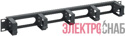 Органайзер кабельный 19 дюйм 1U 5 колец черн. ITK CO05-1M5RM