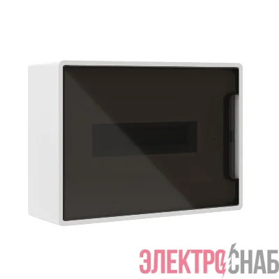 Щиток настенный 12мод. FRAME с тонированной дверцей с 2 шин PEN на 8+6 отверст. бел. DKC F12W1WD