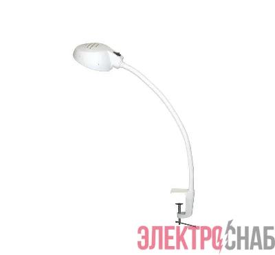 Светильник светодиодный Веста С16 настол. на струбцине 7Вт бел. Трасвит 282