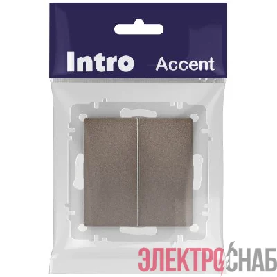 Рамка 4-м СП Accent 6-504-08 бронза Intro Б0063708