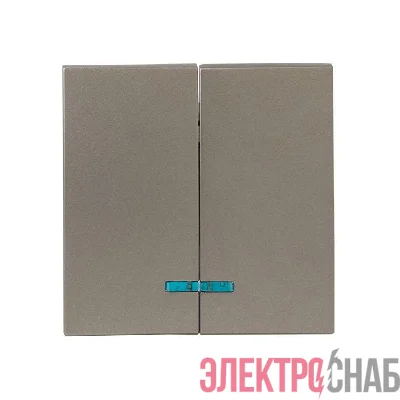 Панель лицевая Валенсия для выключателя 2-кл. с индикатором 10А кашемир PROxima EKF ESV10-L-123-40